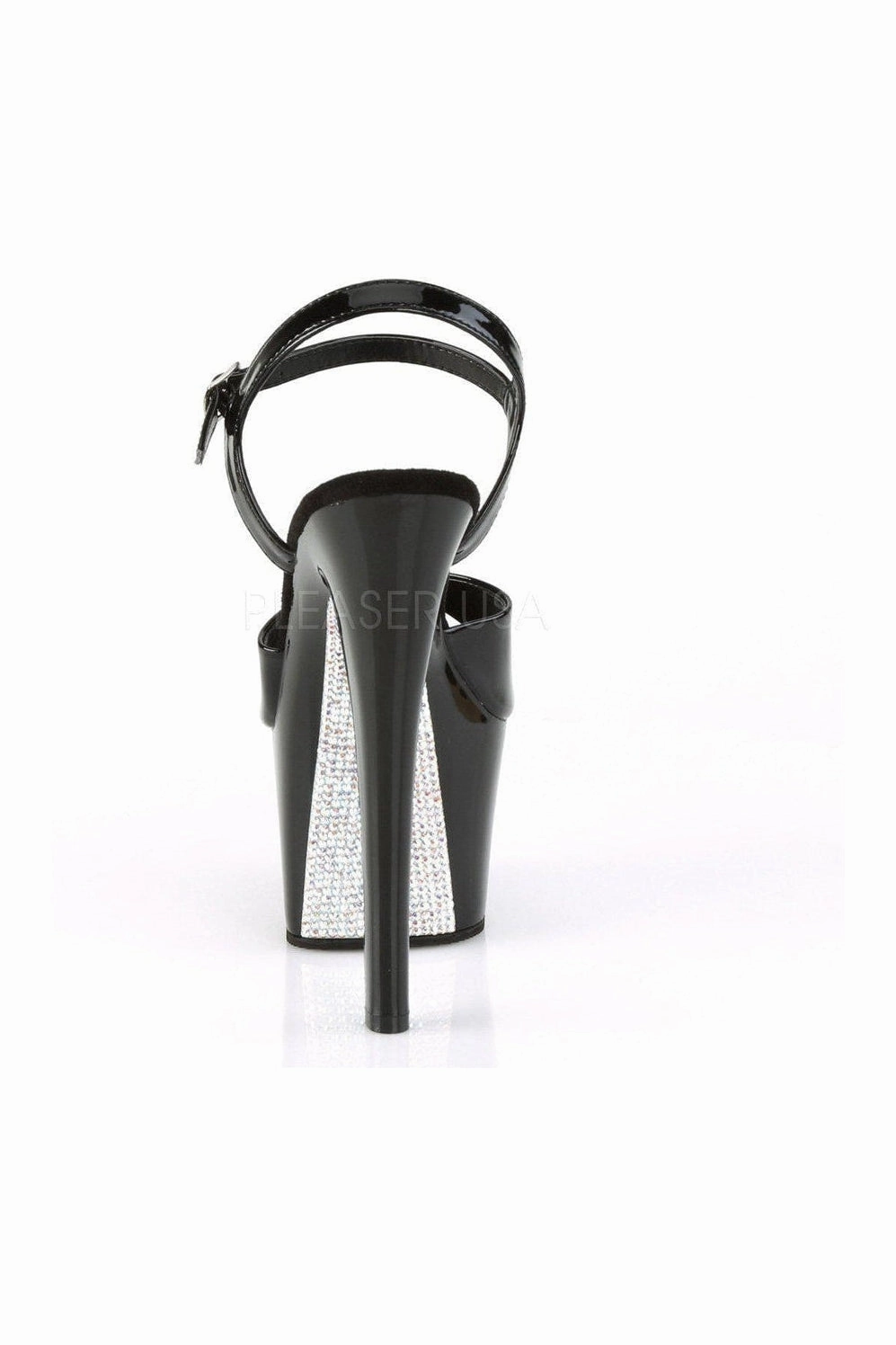 SKY-309CRS Platform Sandal  | Black Patent