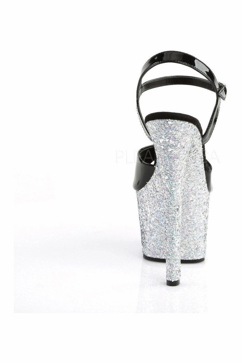 SKY-309LG Platform Sandal  | Black Patent