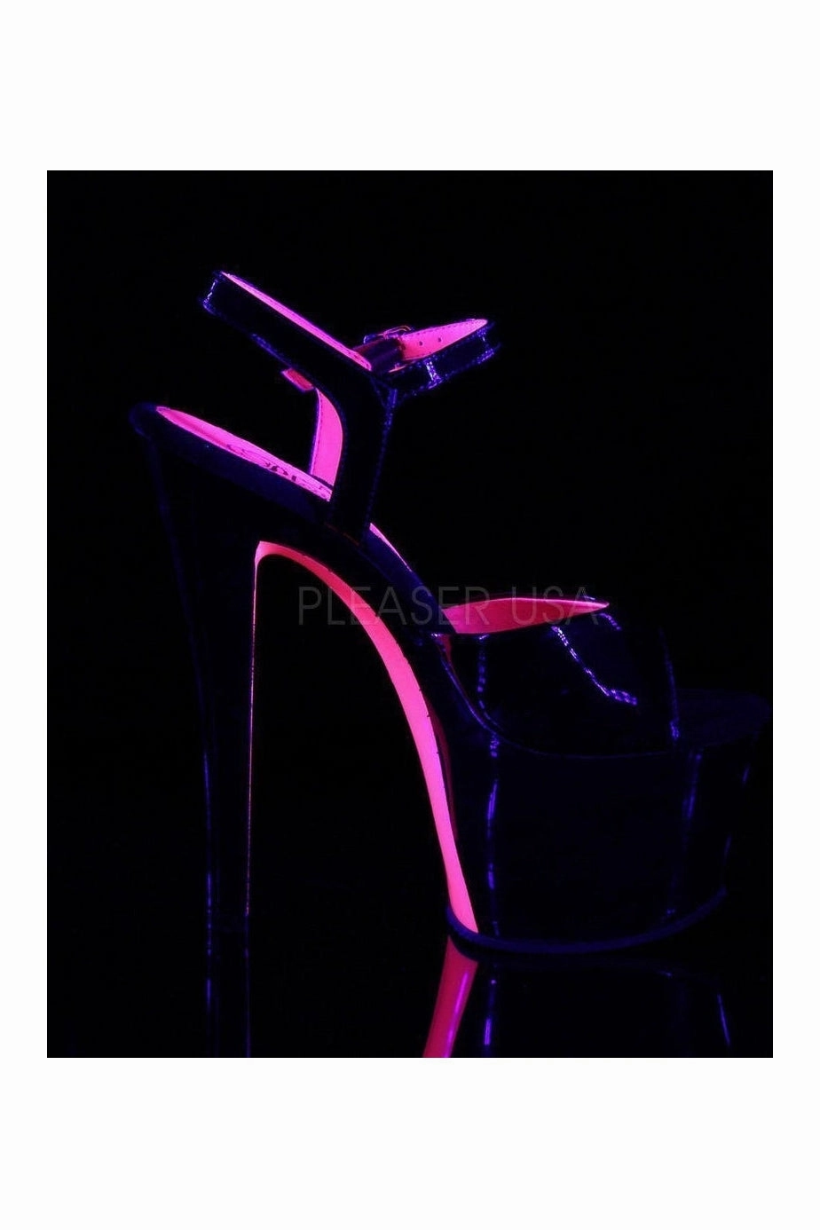 SKY-309TT Platform Sandal  | Black Patent
