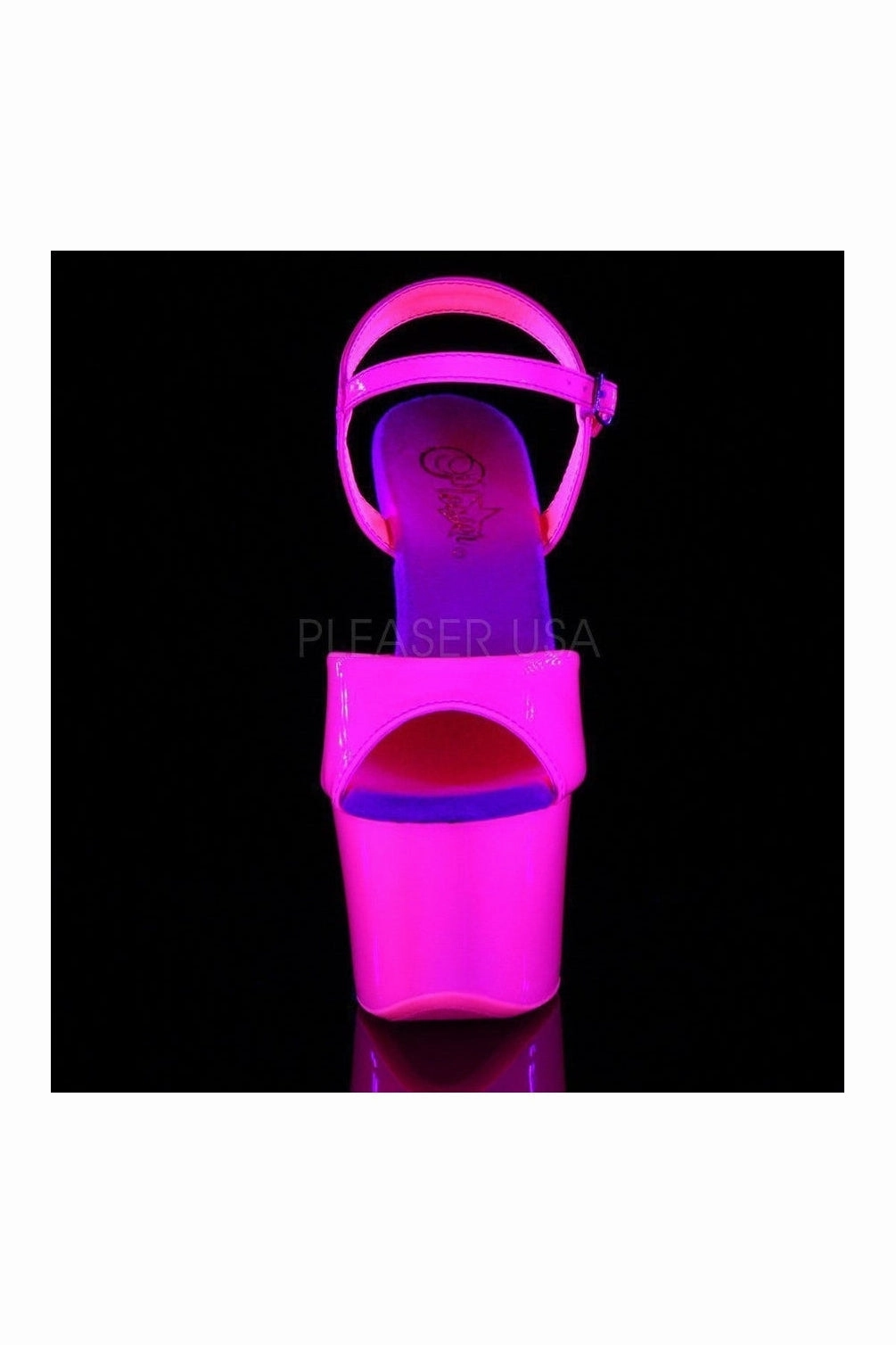 SKY-309UV Platform Sandal  | Fuchsia Patent