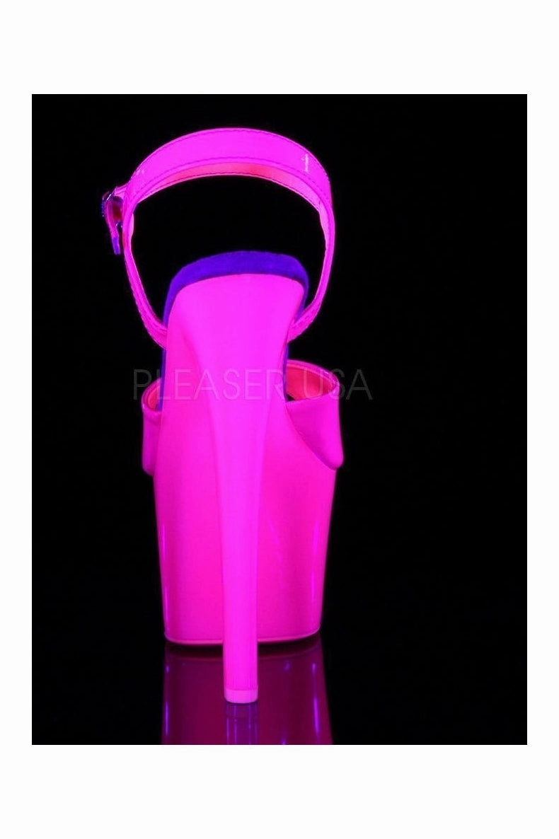 SKY-309UV Platform Sandal  | Fuchsia Patent