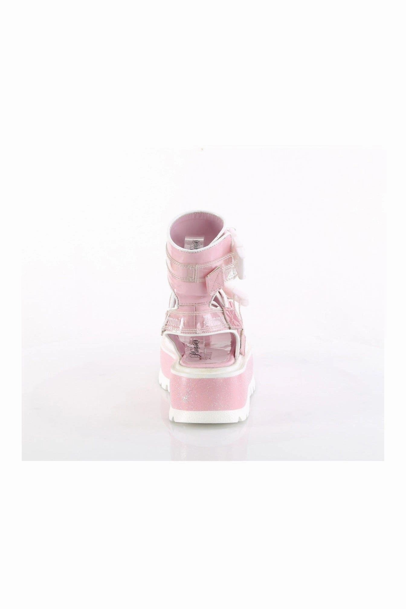 SLACKER-15B Pink Hologram Patent Sandal