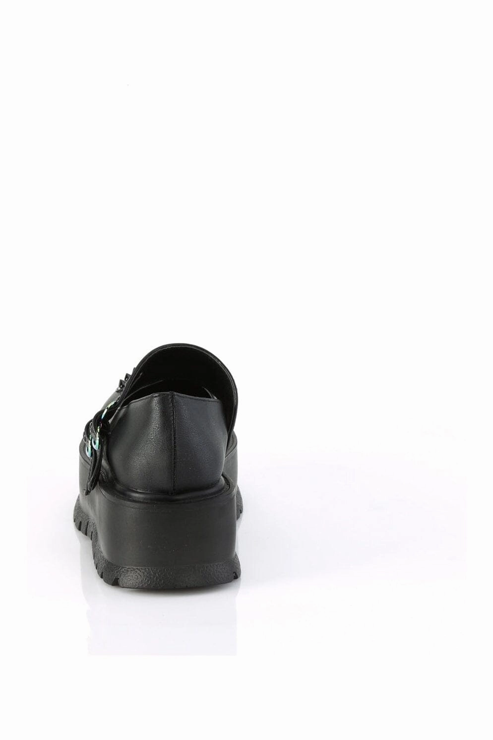 SLACKER-25 Black Vegan Leather Mary Janes