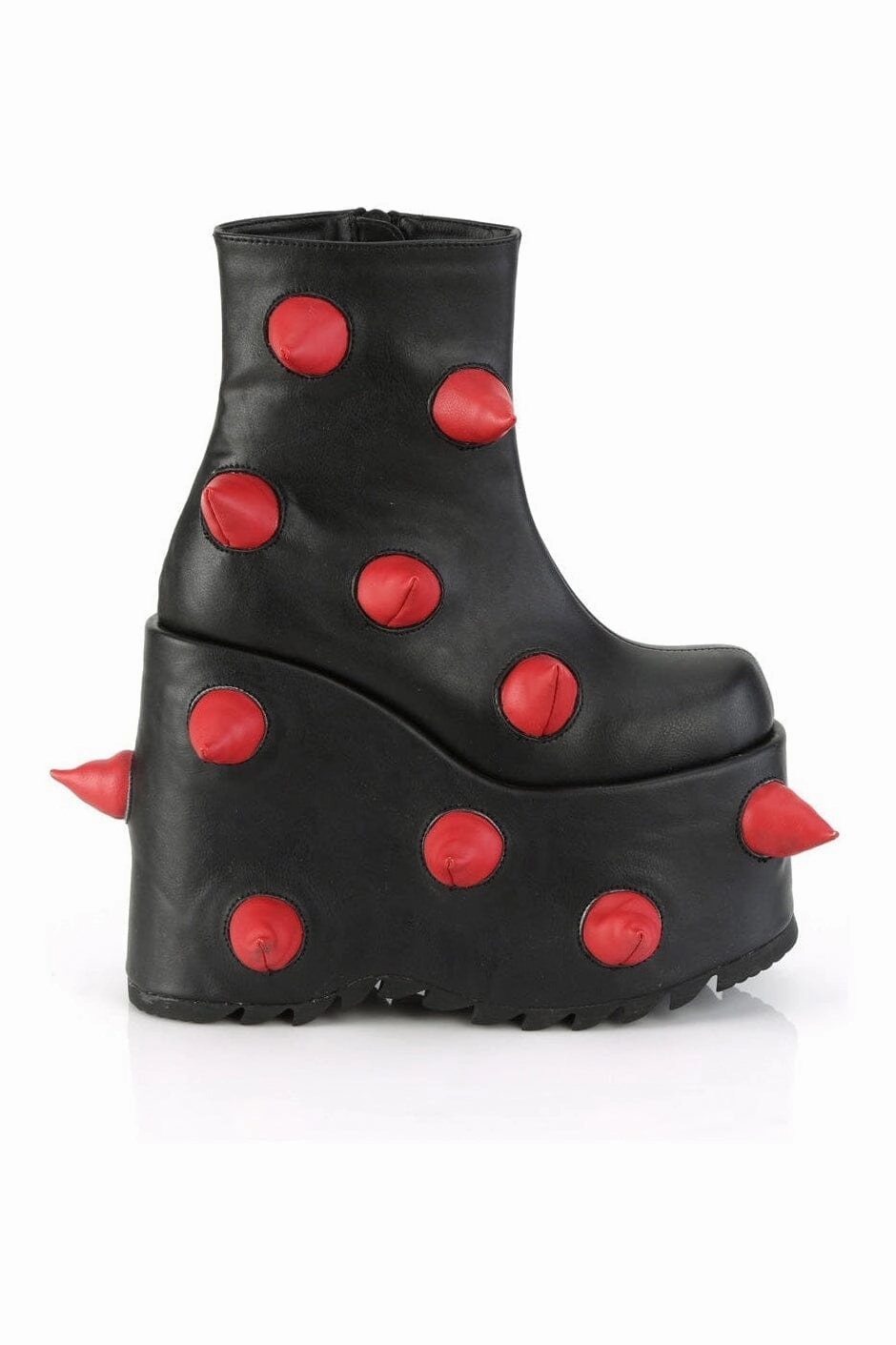 SLAY-77 Black Vegan Leather Ankle Boot