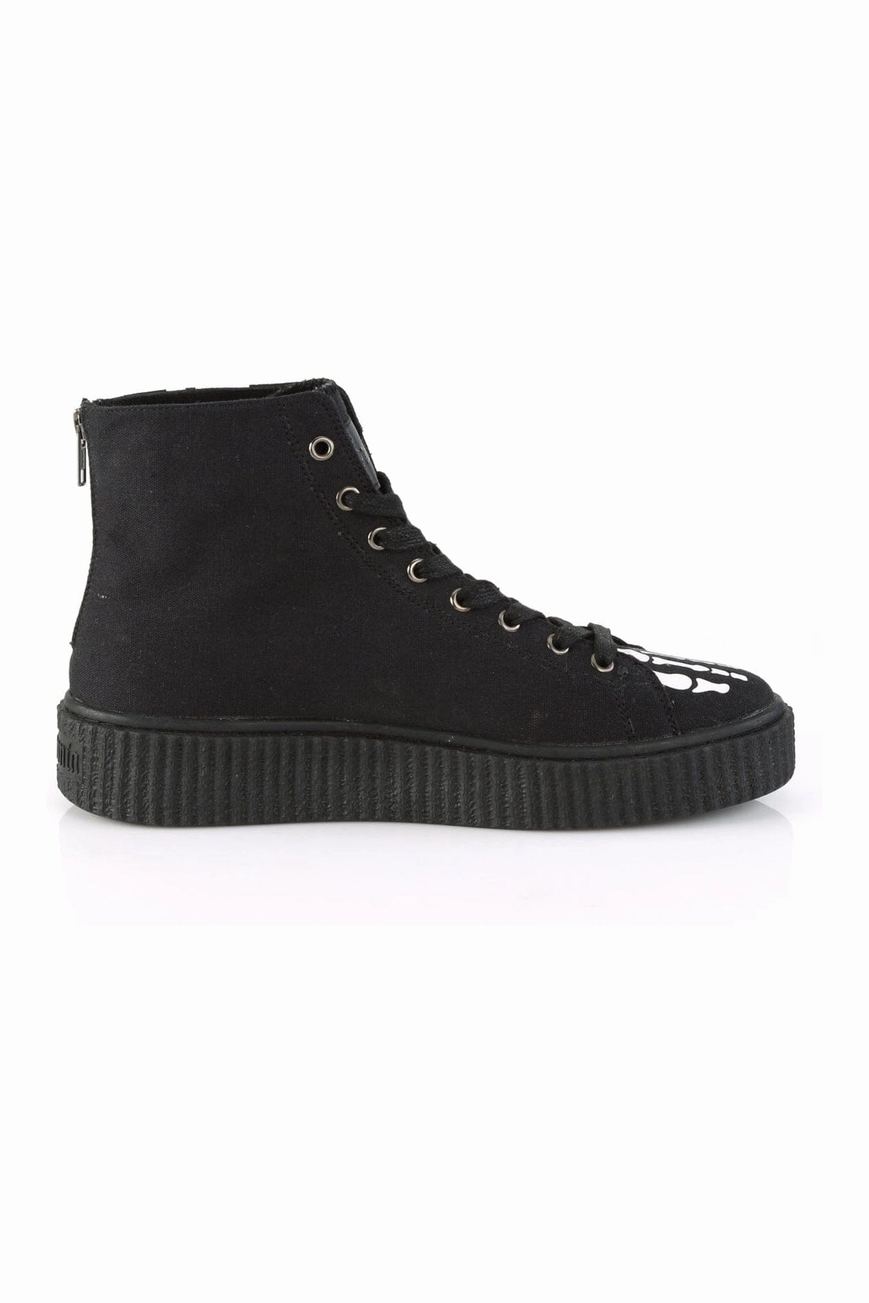 SNEEKER-252 Black Canvas Creeper