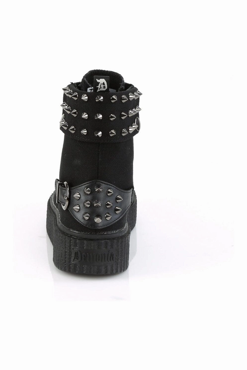 SNEEKER-266 Black Canvas Creeper