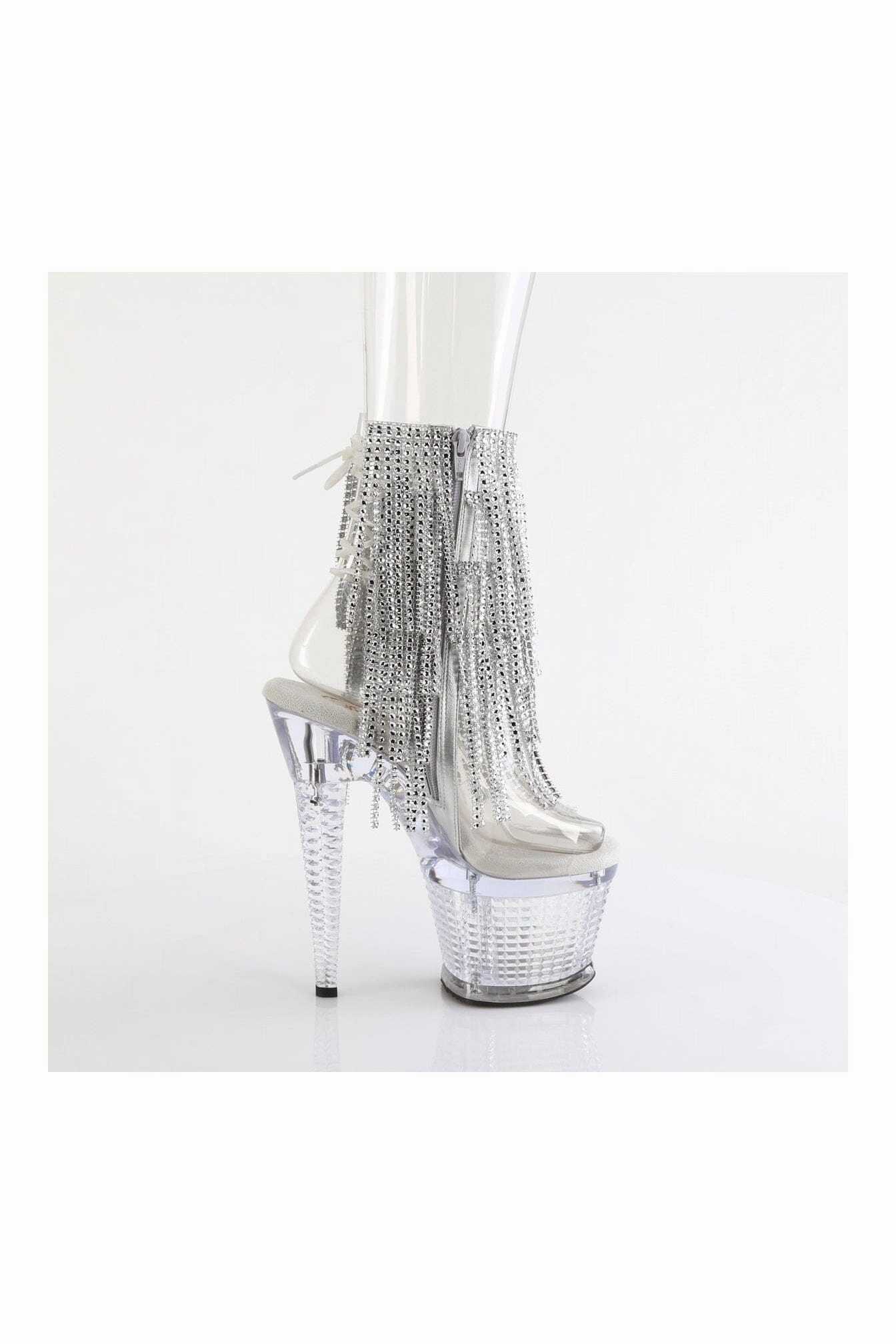 SPECTATOR-1017RSF Clear Vinyl Ankle Boot