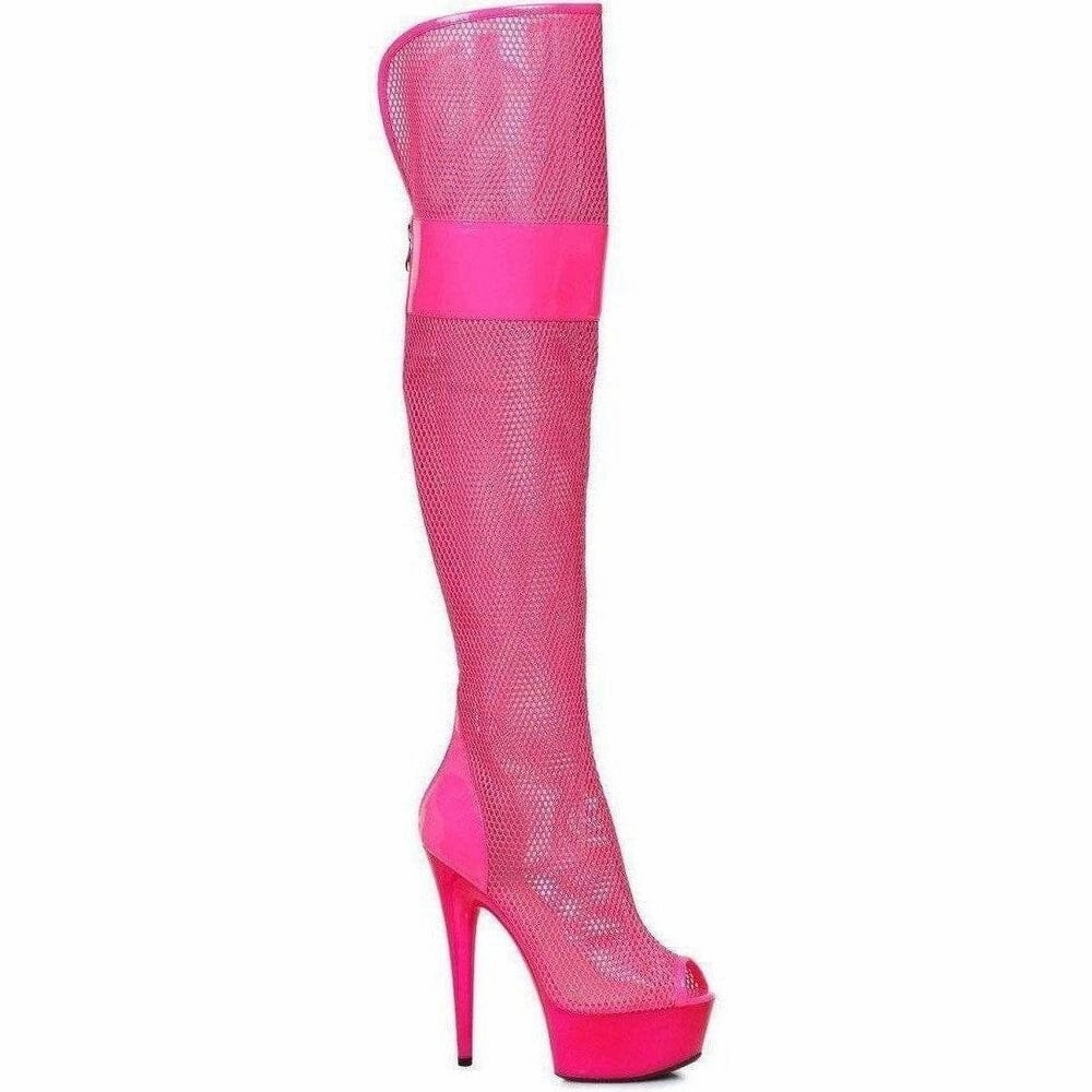 SS-609-IVY Thigh Boot  | Fuchsia Patent