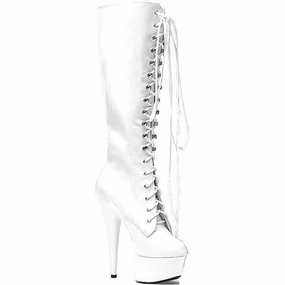SS-609-JUNGLE Platform Boot  | White Patent