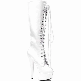 SS-609-JUNGLE Platform Boot  | White Patent
