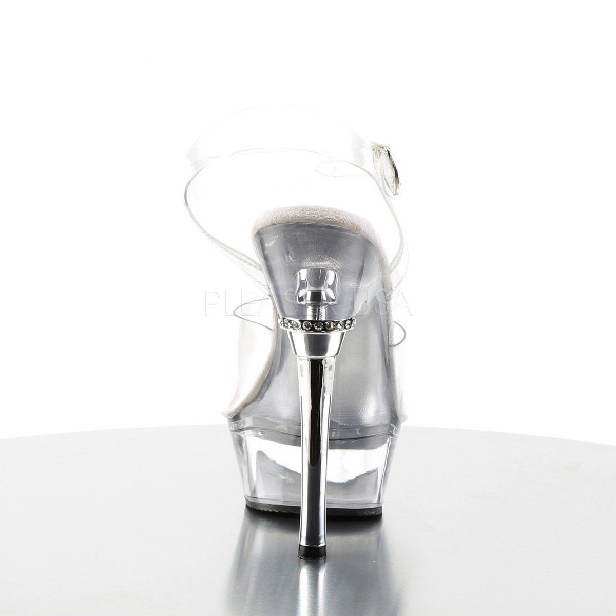 SS-ALLURE-608 Platform Sandal  | Clear Vinyl