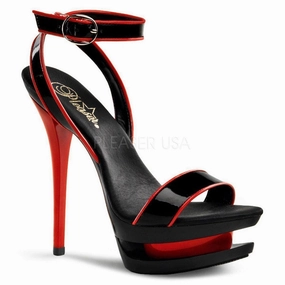 SS-BLONDIE-631-2 Platform Sandal  | Black Patent
