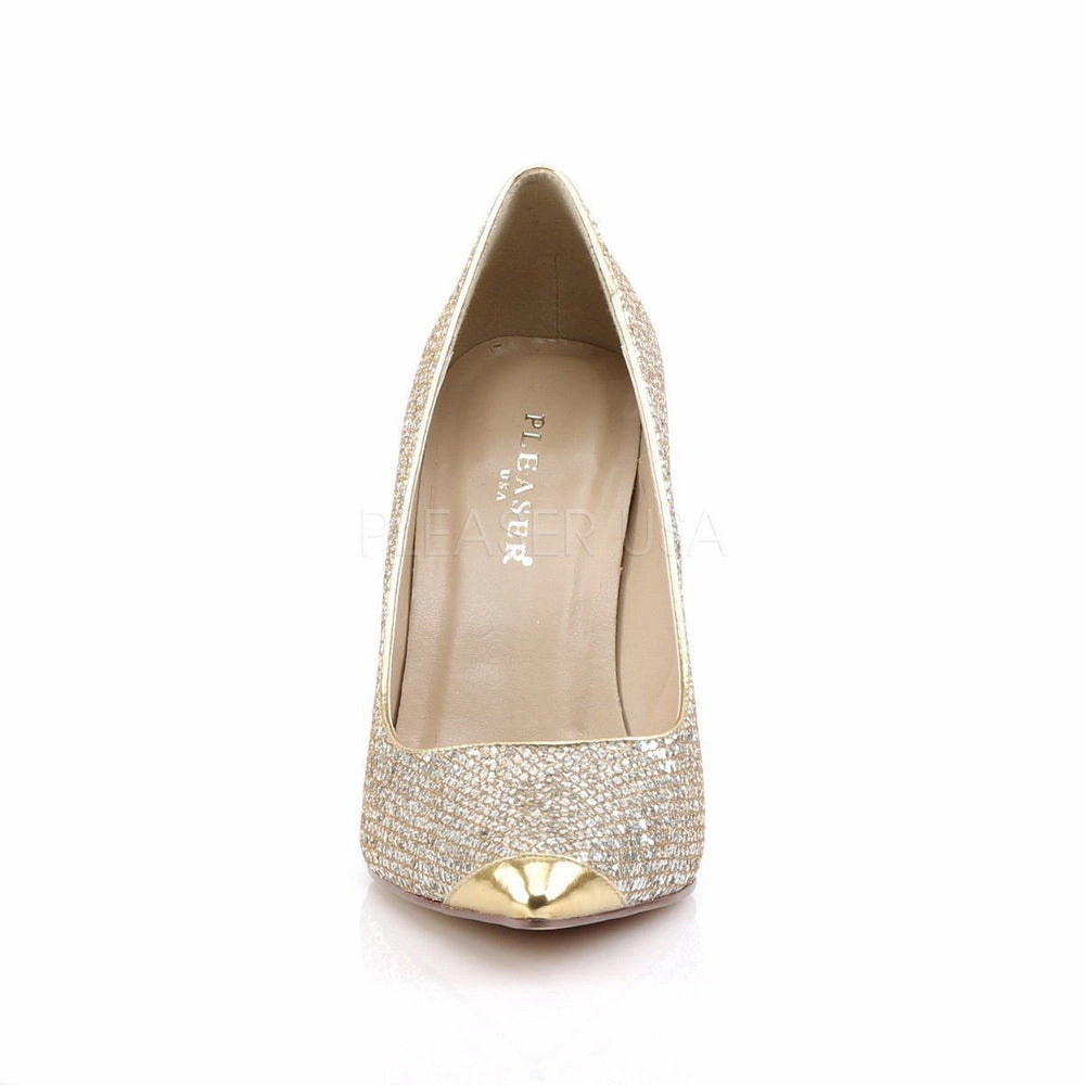SS-CLASSIQUE-20 Pump  | Gold Fabric