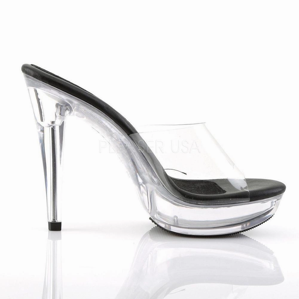 SS-COCKTAIL-501 Platform Slide | Black Vinyl