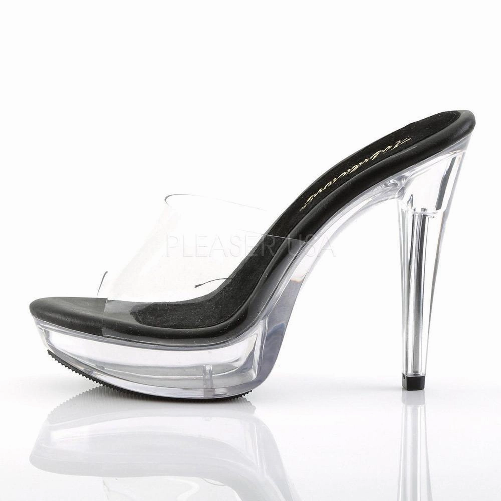 SS-COCKTAIL-501 Platform Slide | Black Vinyl
