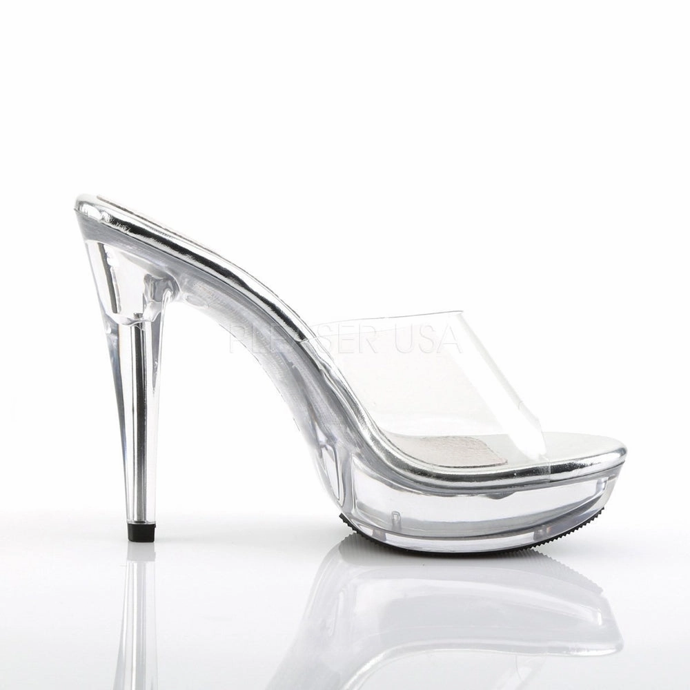 SS-COCKTAIL-501 Platform Slide | Clear Vinyl
