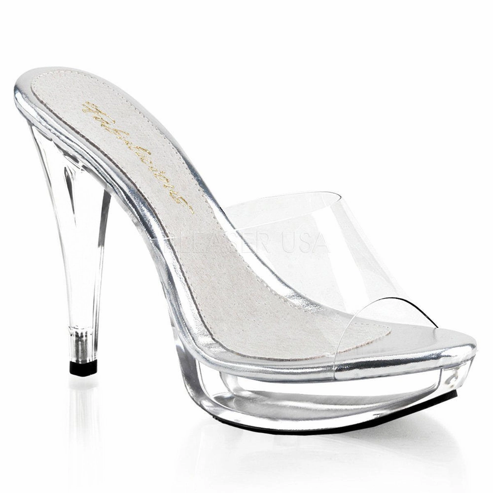 SS-COCKTAIL-501 Platform Slide | Clear Vinyl
