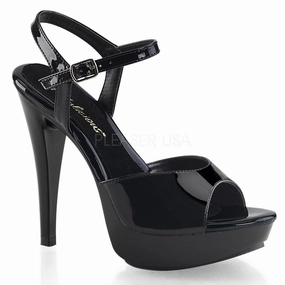 SS-COCKTAIL-509 Platform Sandal | Black Patent