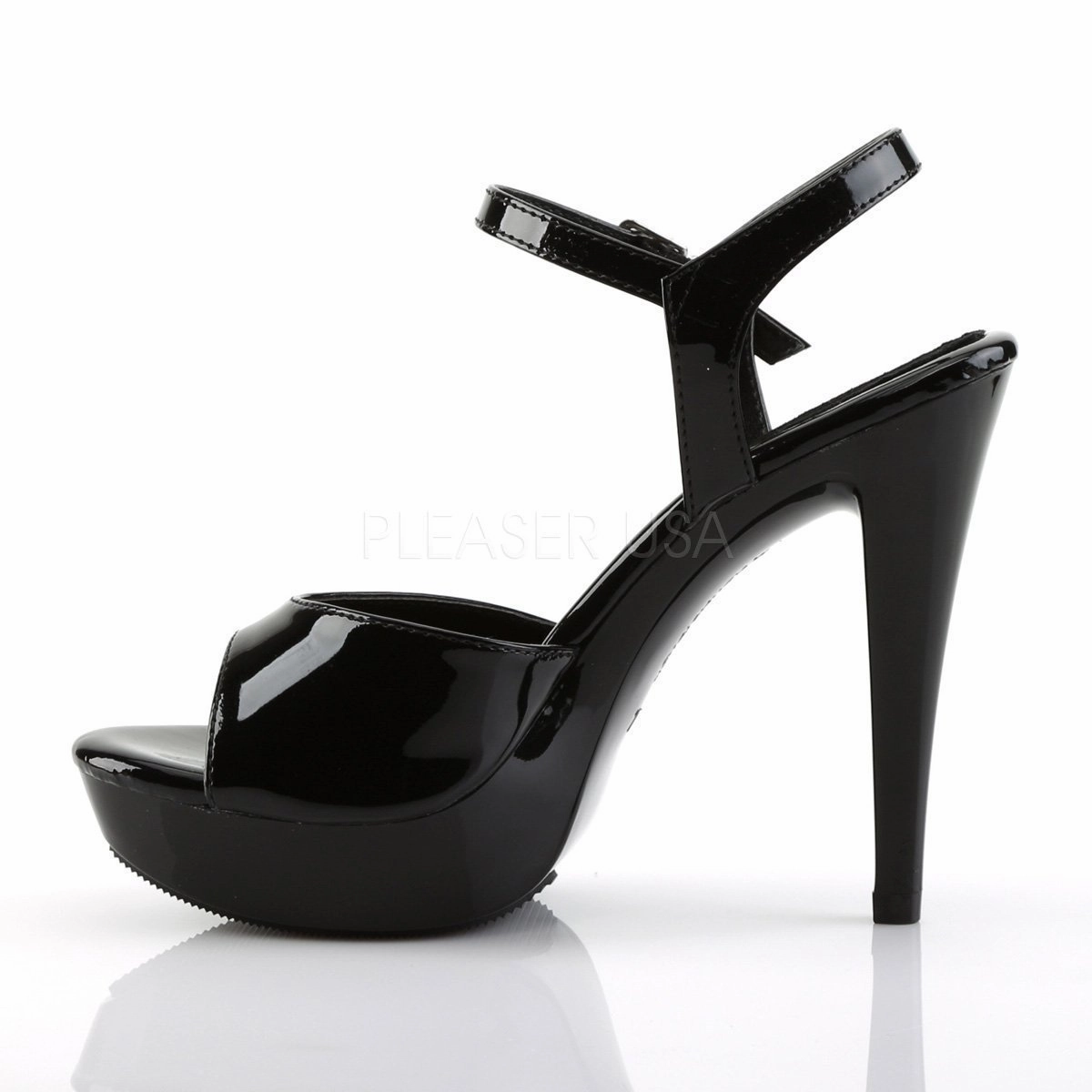 SS-COCKTAIL-509 Platform Sandal | Black Patent