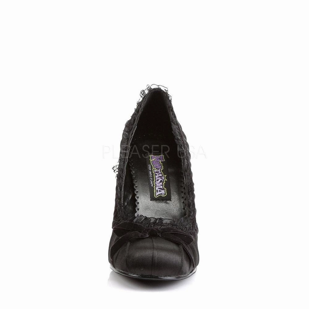 SS-DAINTY-420 Pump  | Black Fabric