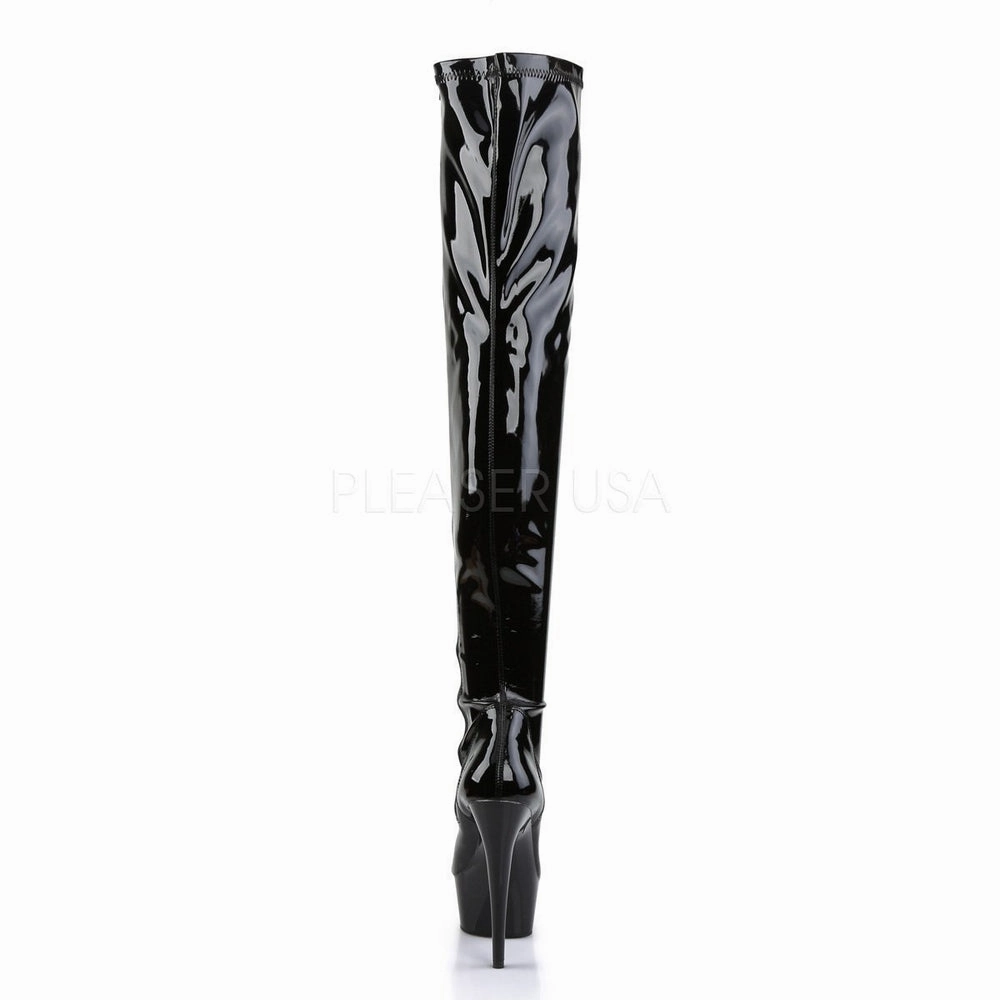 SS-DELIGHT-3000 Platform Boot  | Black Patent