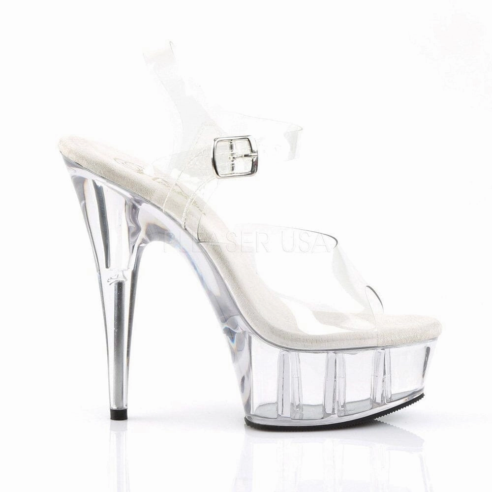SS-DELIGHT-608 Platform Sandal  | Clear Vinyl