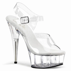 SS-DELIGHT-608 Platform Sandal  | Clear Vinyl