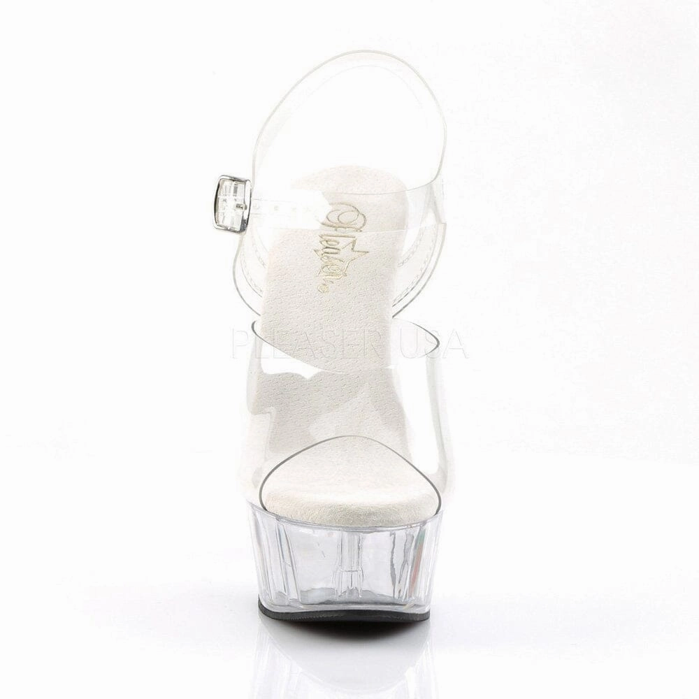 SS-DELIGHT-608 Platform Sandal  | Clear Vinyl