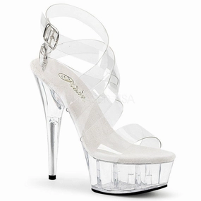 SS-DELIGHT-635 Platform Sandal  | Clear Vinyl