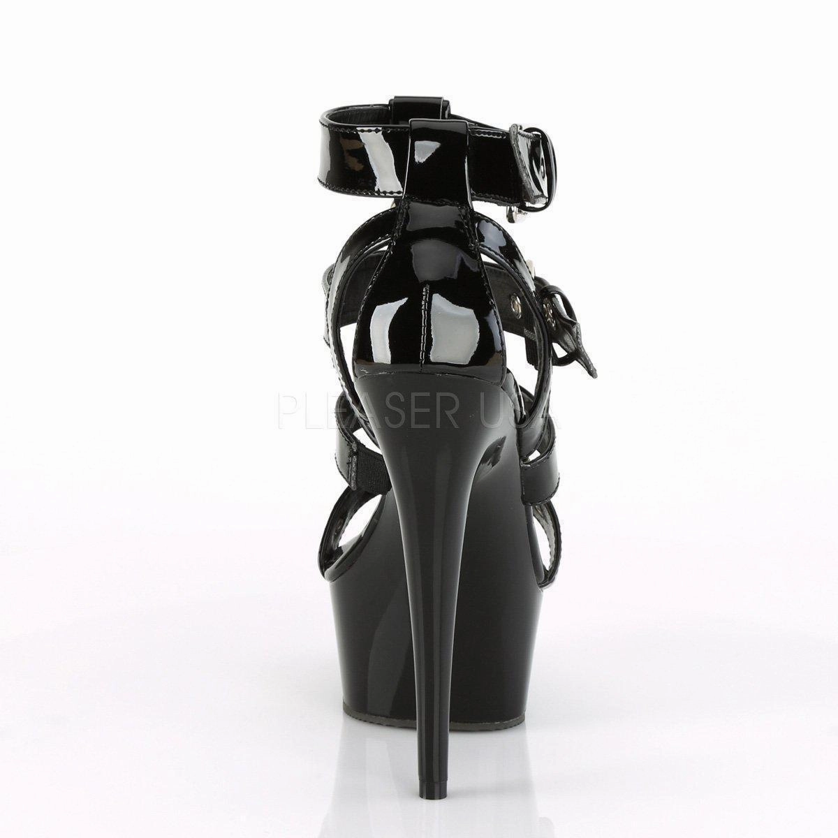 SS-DELIGHT-658 Platform Sandal | Black Patent