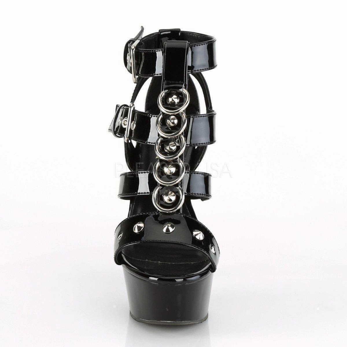 SS-DELIGHT-658 Platform Sandal | Black Patent