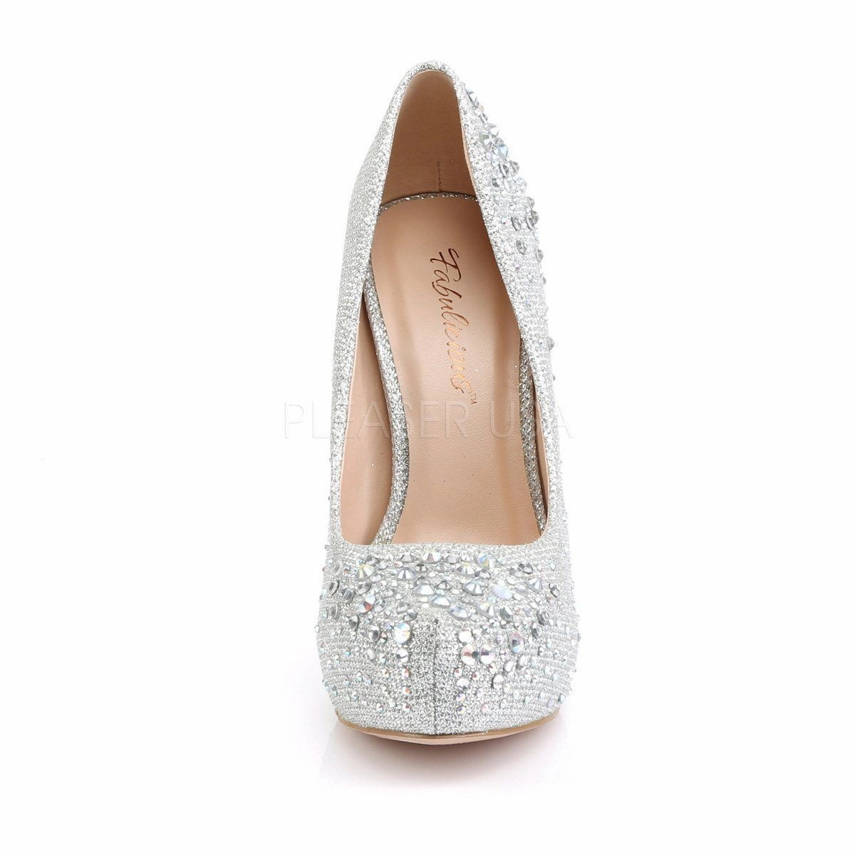 SS-DESTINY-06R Pump | Silver Fabric