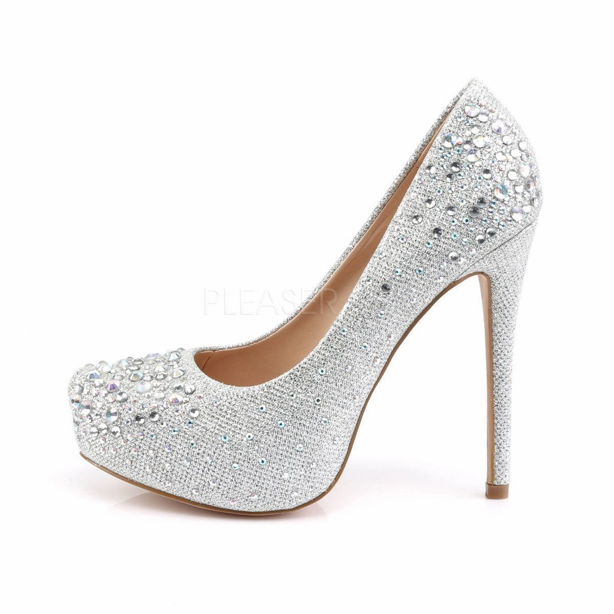 SS-DESTINY-06R Pump | Silver Fabric