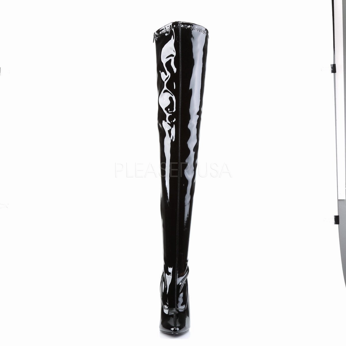 SS-DOMINA-3000 Thigh Boot | Black Patent