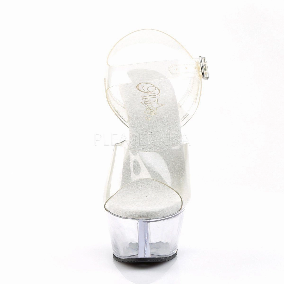 SS- KISS-208 Platform Sandal | Clear Vinyl