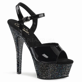 SS-KISS-209MG Platform Sandal | Black Patent