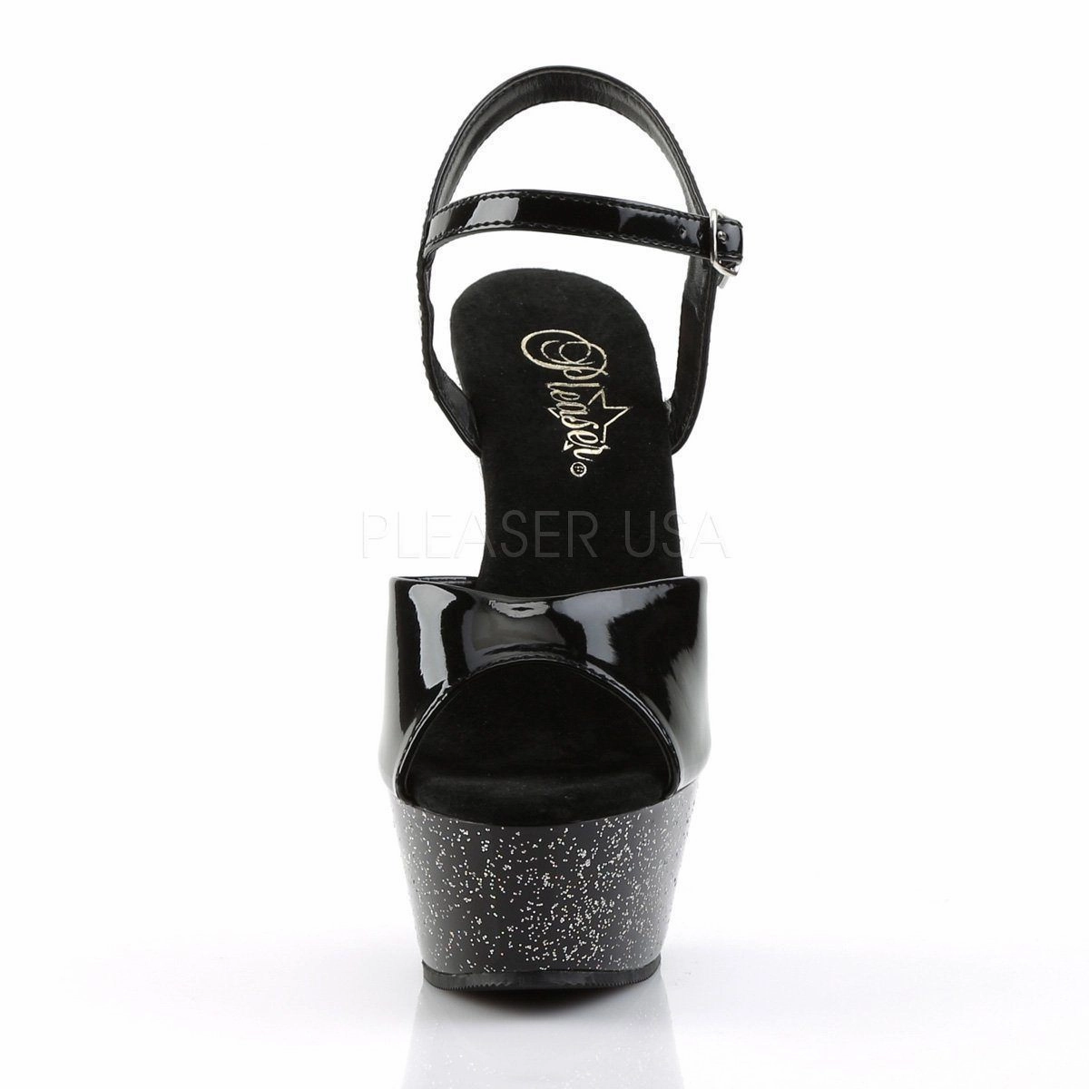 SS-KISS-209MG Platform Sandal | Black Patent