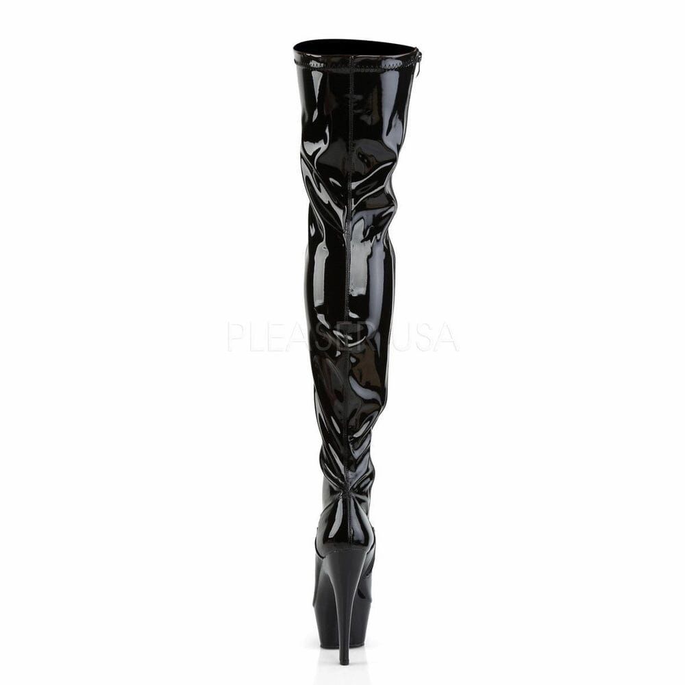 SS-KISS-3000 Platform Boot  | Black Patent