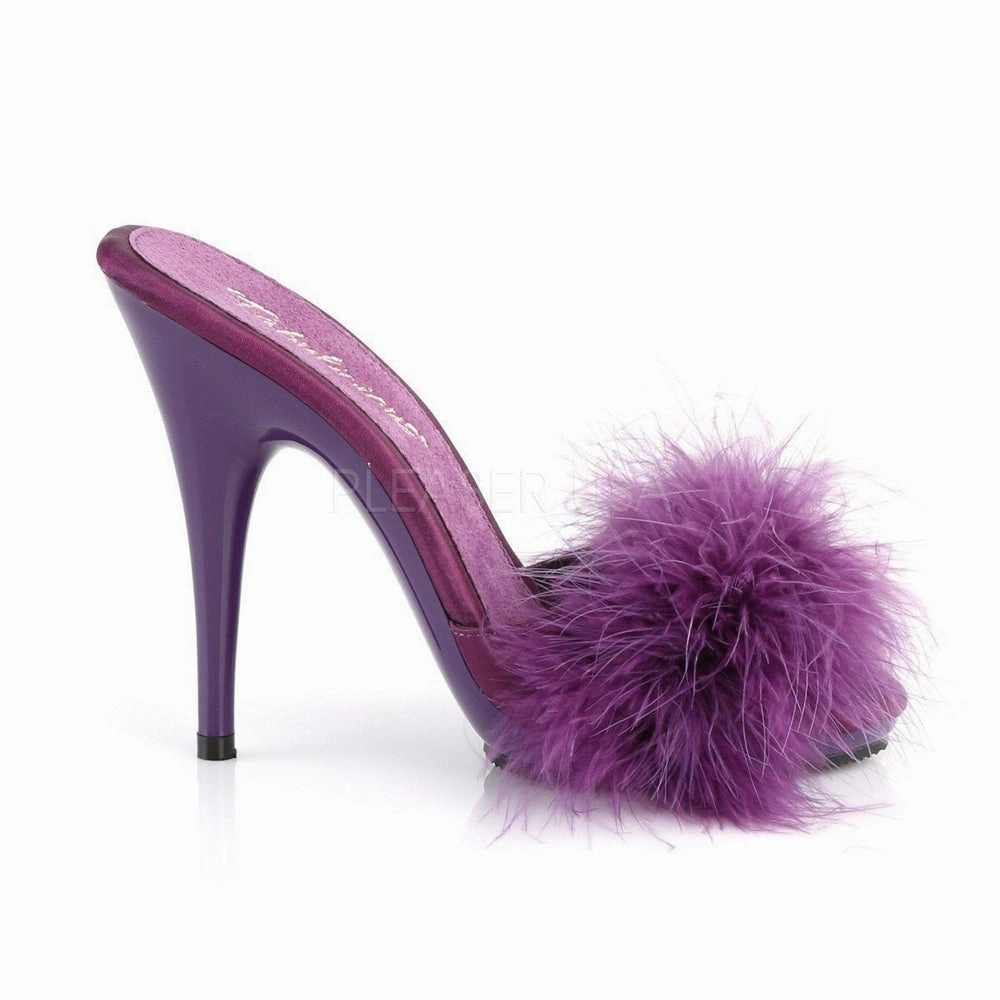SS-POISE-501F Slide | Purple Genuine Satin