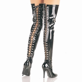 SS-SEDUCE-3063 Thigh Boot | Black Patent