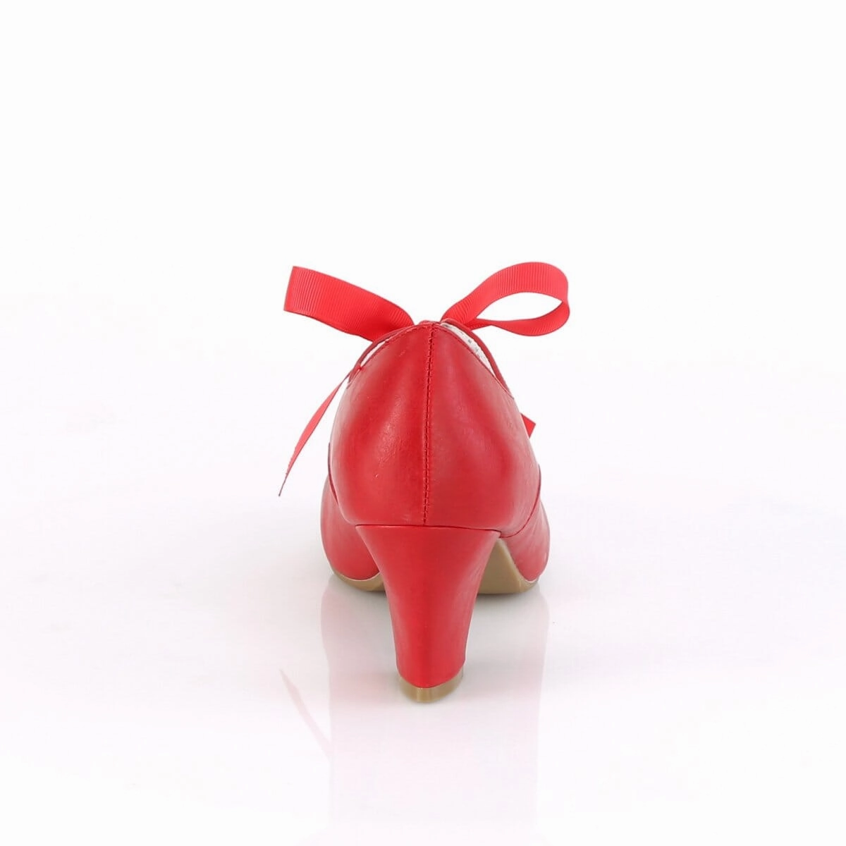 SS-WIGGLE-32 Pump | Red Faux Leather