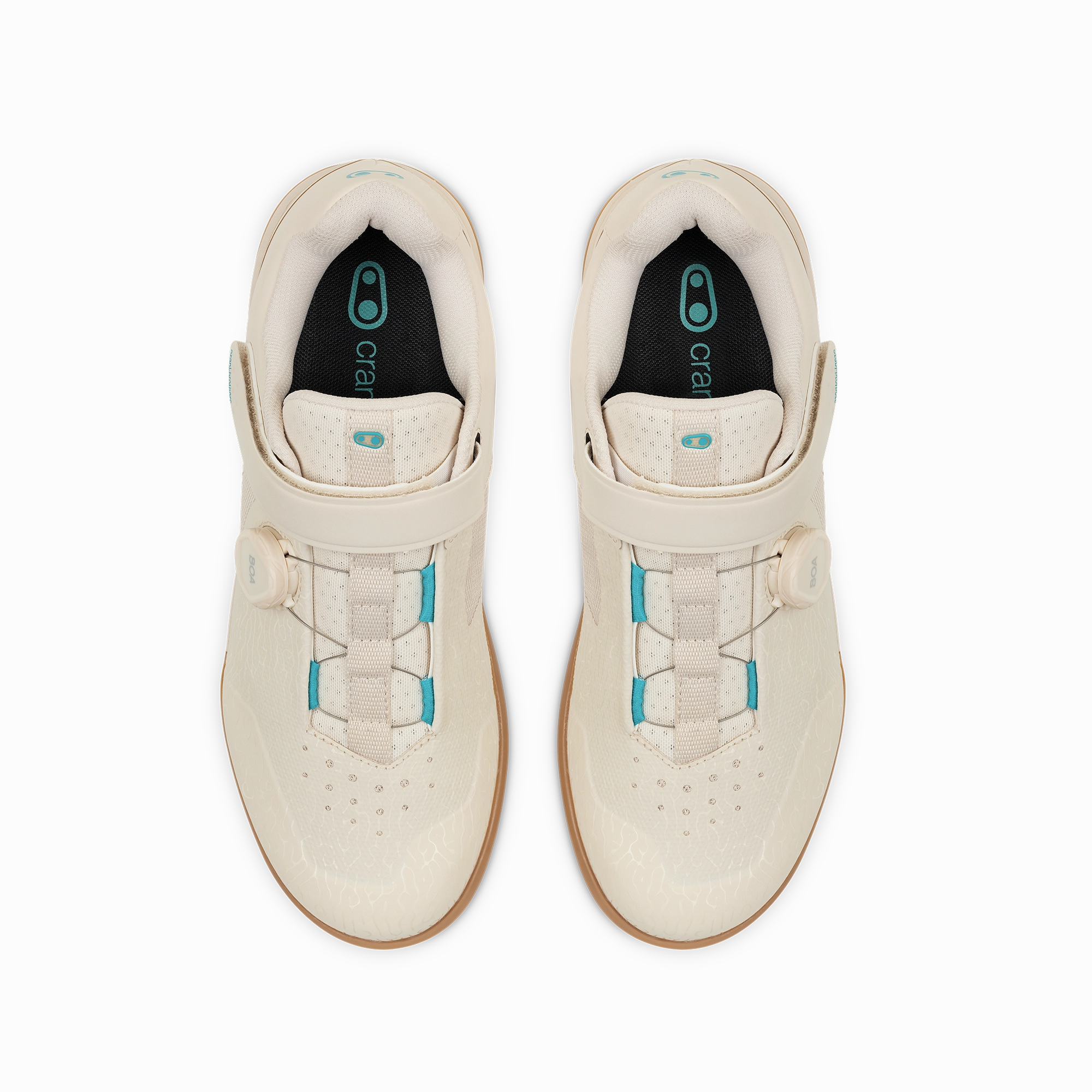 Stamp BOA Flat Shoes - Sand/Teal