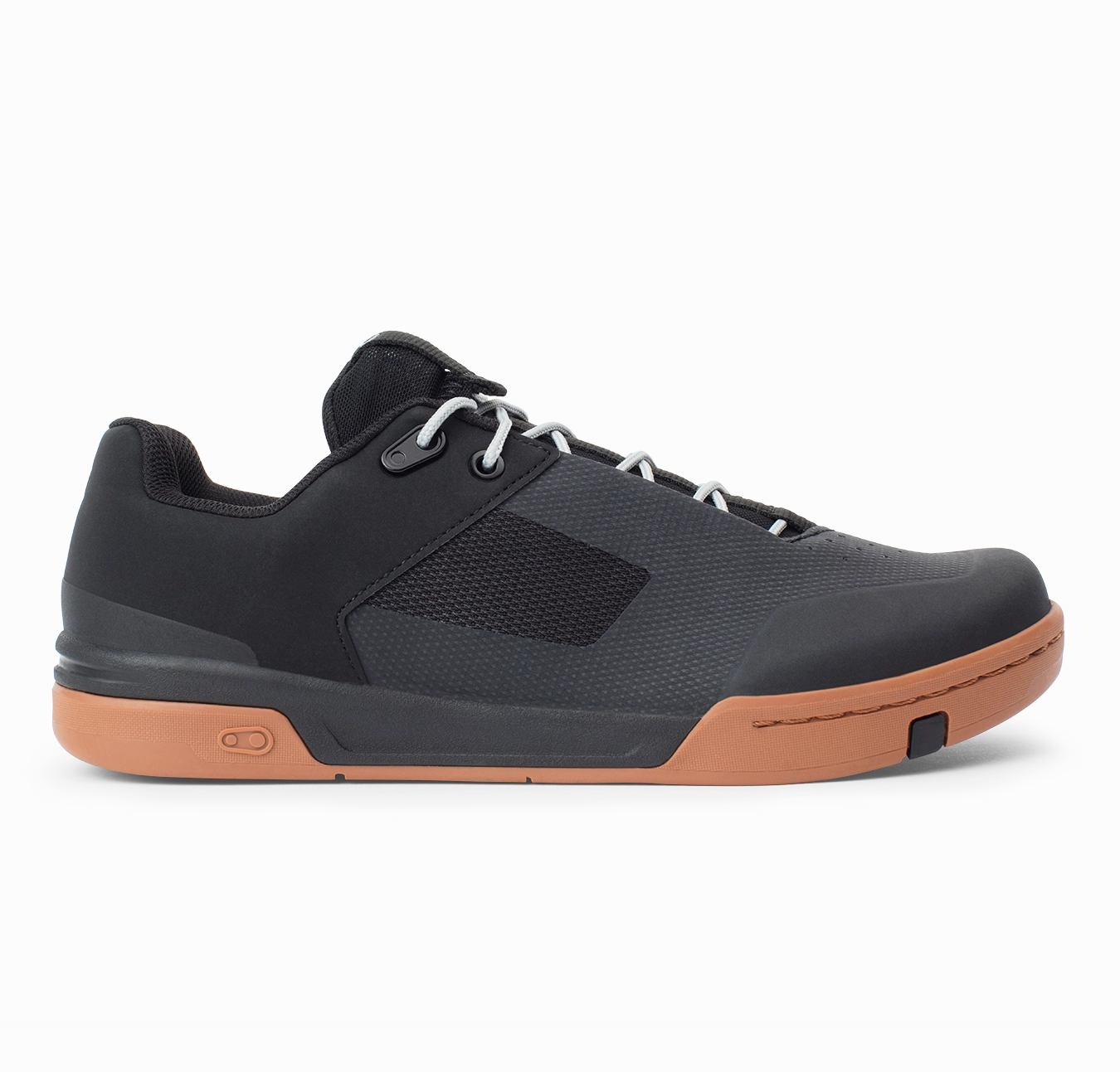 Stamp Lace Flat Shoes - Black/Gum