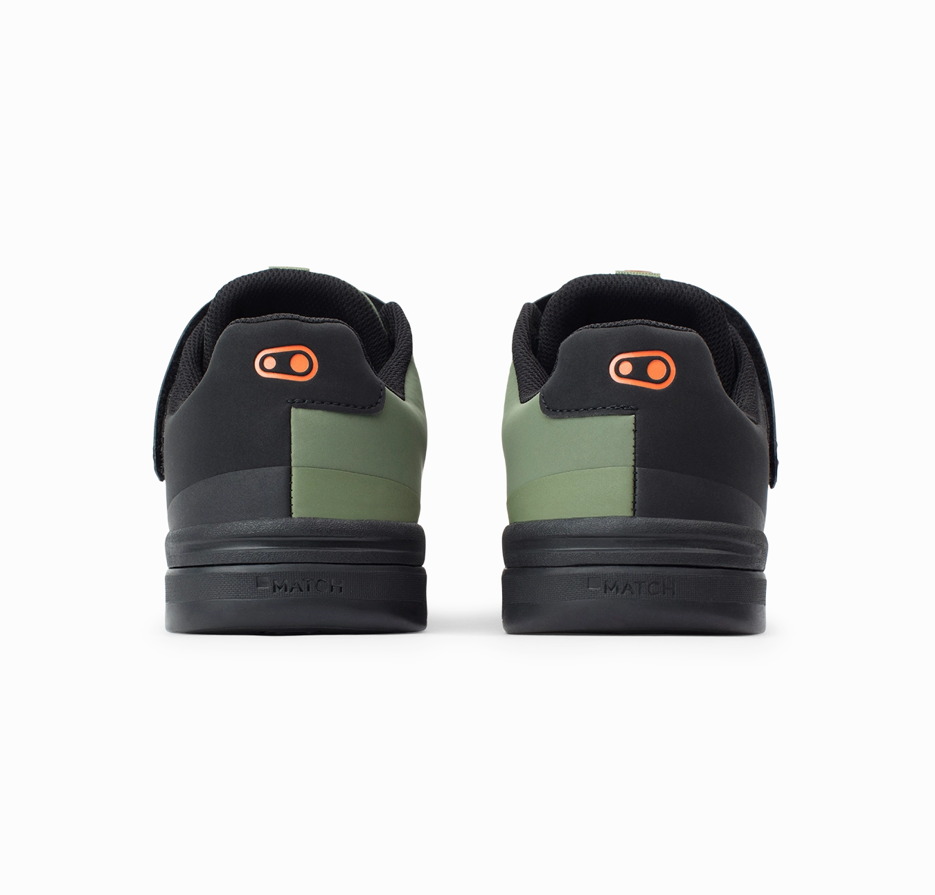 Stamp Speed Lace Flat Shoes - Green/Orange