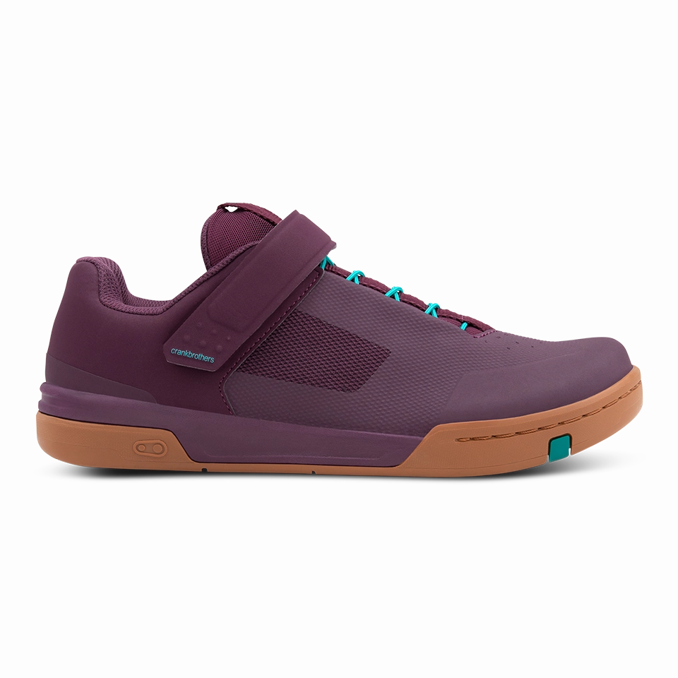 Stamp Speed Lace Flat Shoes - Purple/Gum