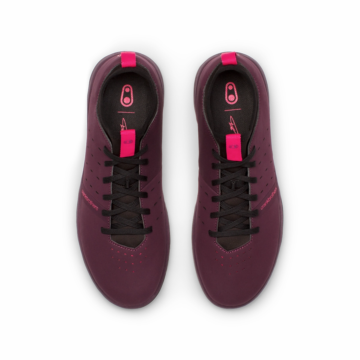 Stamp Street Fabio Flat Shoes - Purple/Black