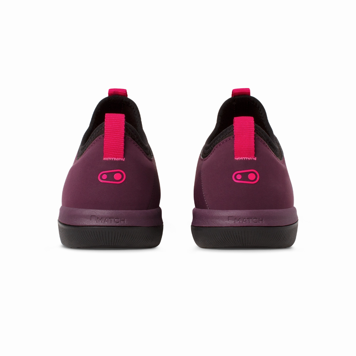 Stamp Street Fabio Flat Shoes - Purple/Black
