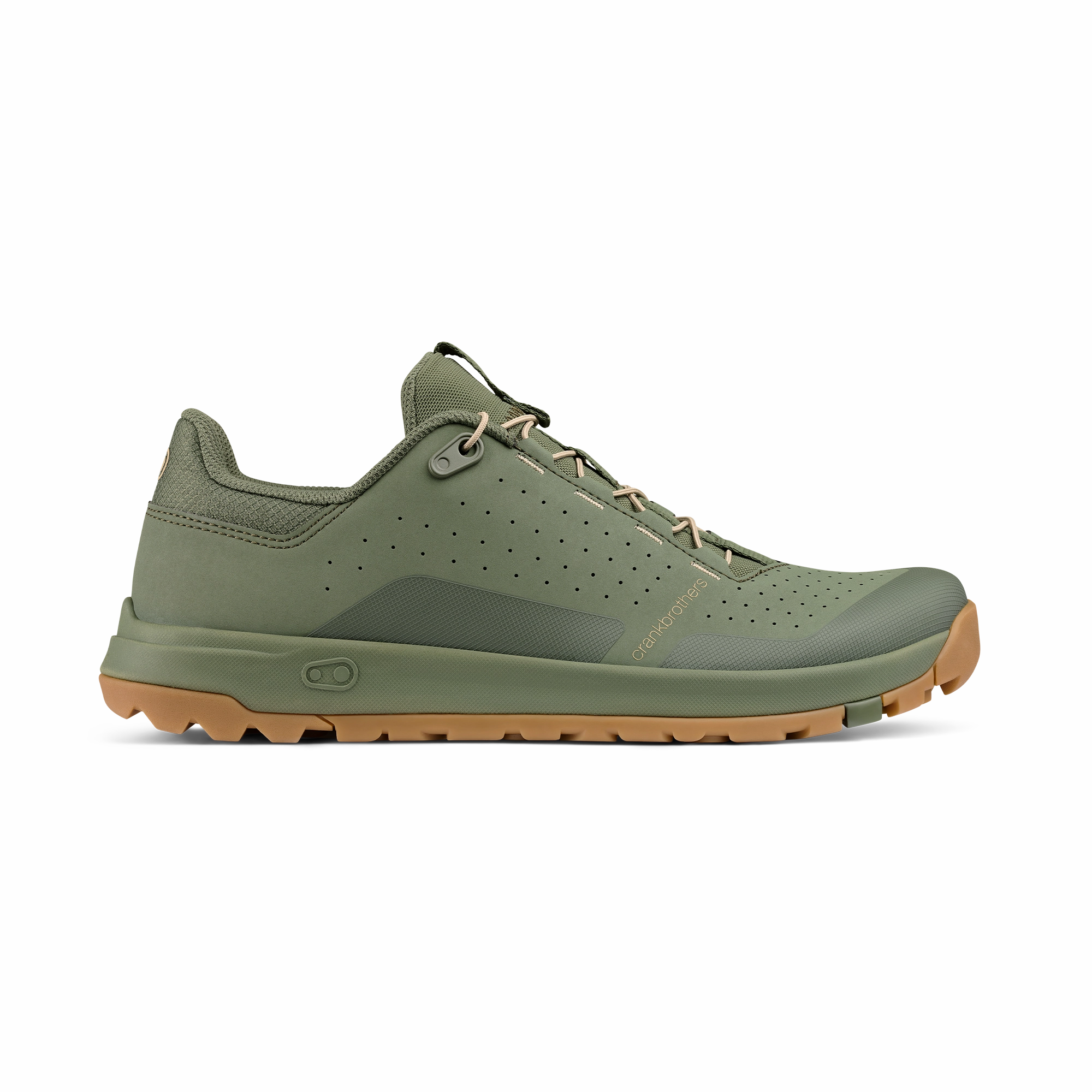 Stamp Trail Speed Lace Flat Shoes - Green/Gum