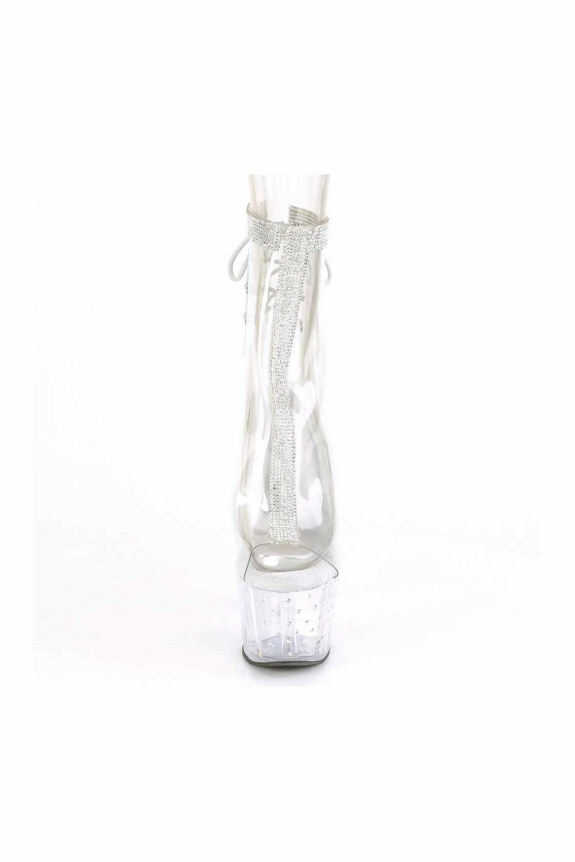 STARDUST-1018C-2RS Exotic Ankle Boot | Clear Vinyl
