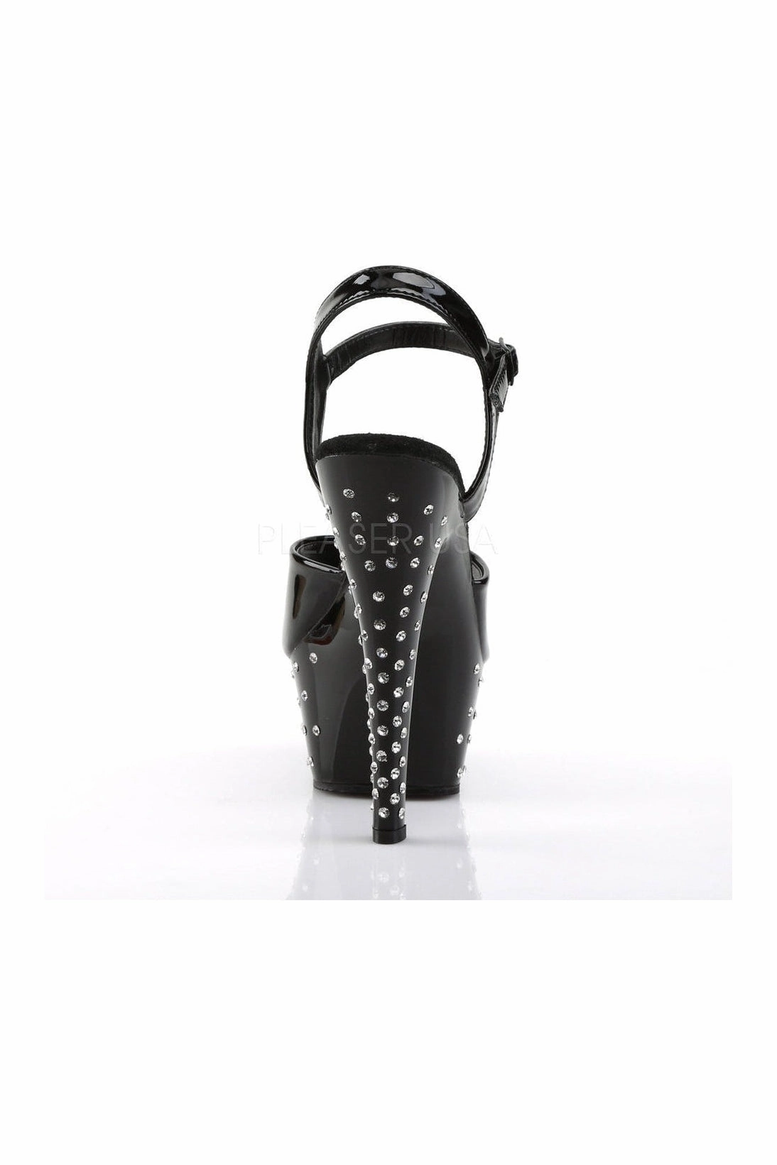 STARDUST-609 Platform Sandal  | Black Patent